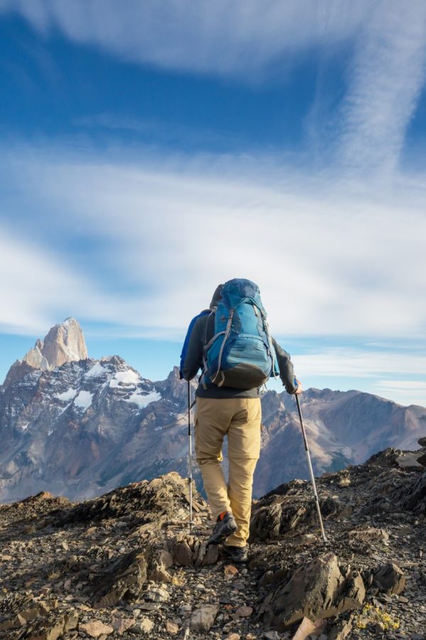 Hike in the Patagonian mountains, Argentina