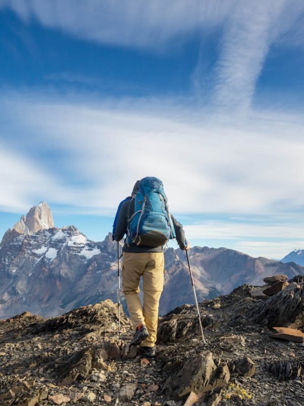 Hike in the Patagonian mountains, Argentina