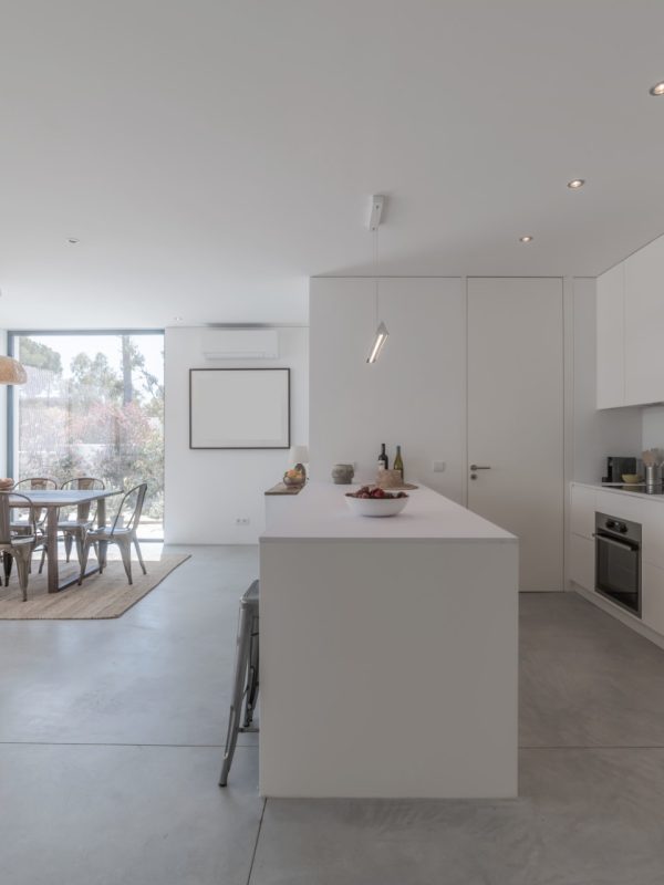 Kitchen view inside modern villa